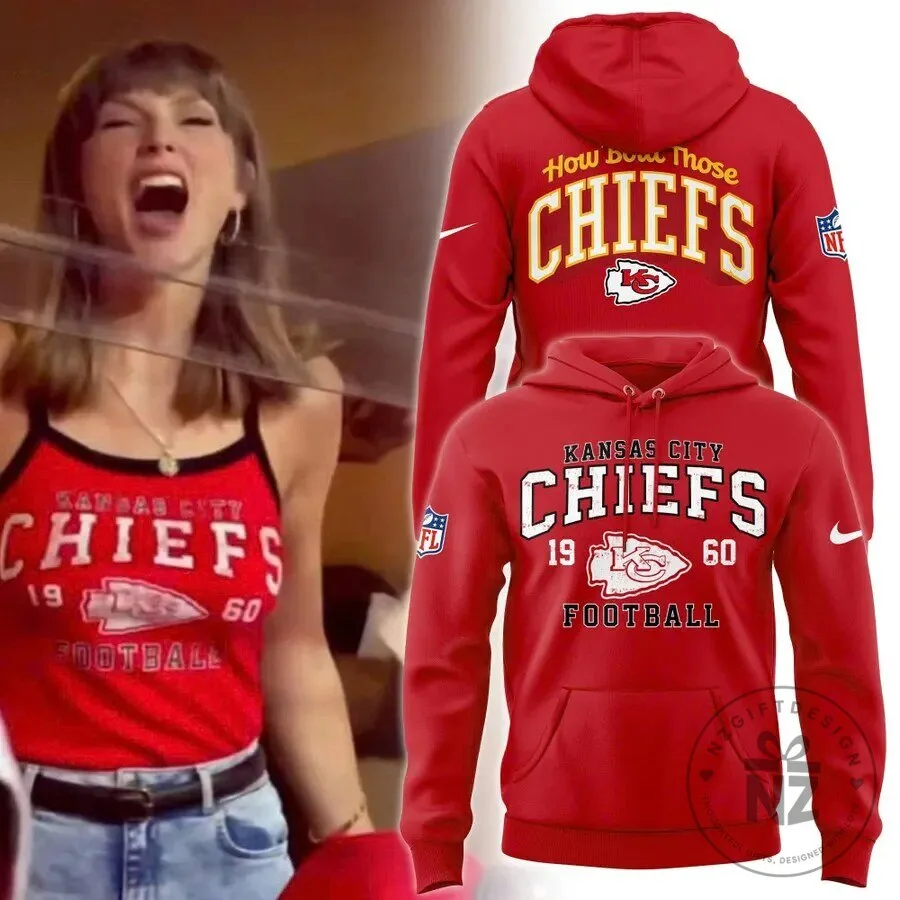Kansas City Chiefs 1960 Football How Bout Those Chiefs Red Hoodie