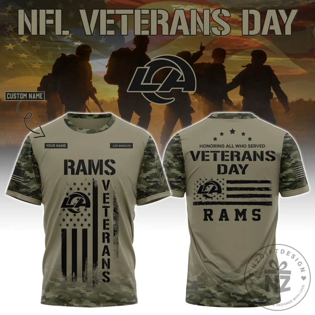Veterans Day Camo Tee with Custom Name - Los Angeles Edition Veterans Day Camo Tee with Custom Name - Los Angeles Edition