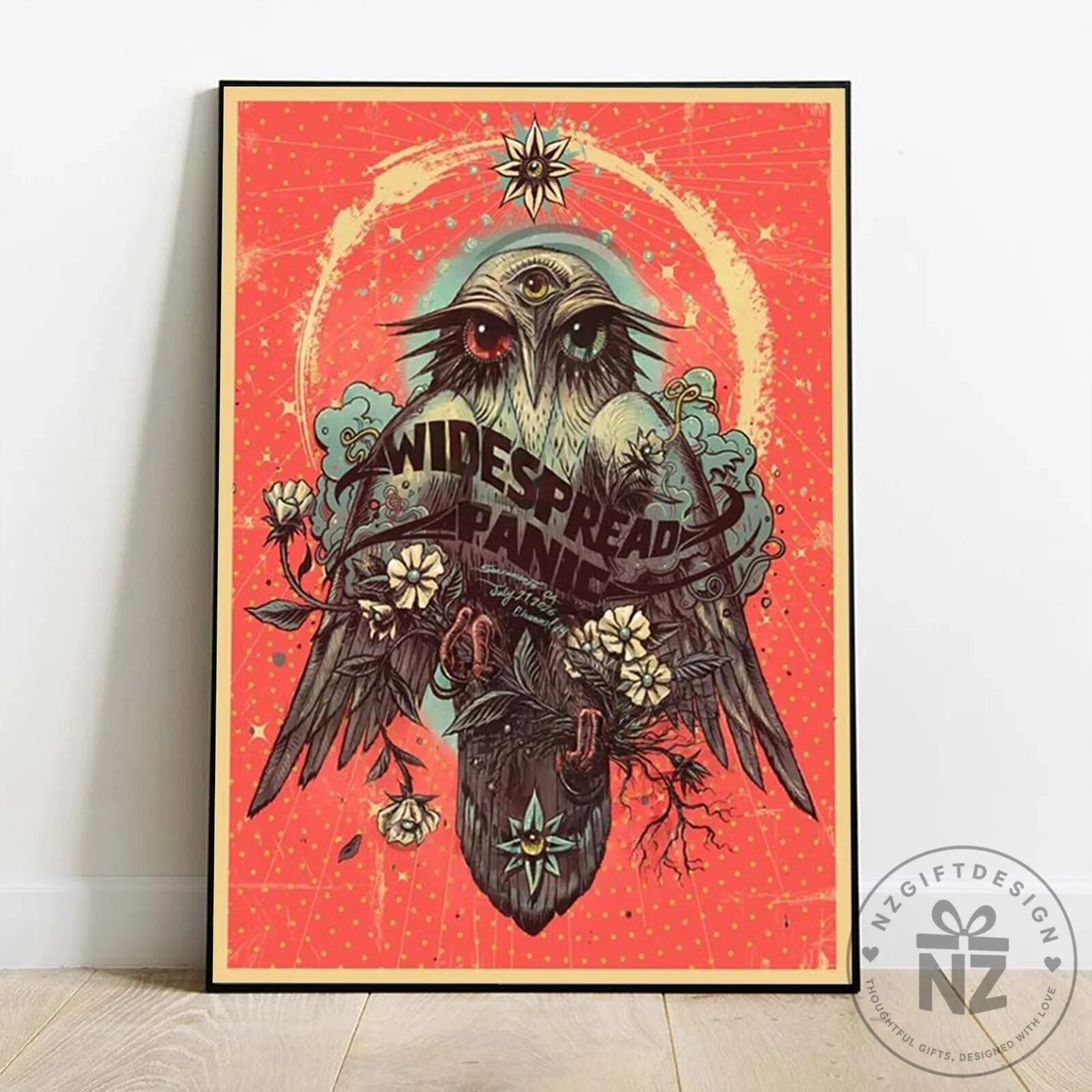 Widespread Panic Owl Music Band Concert Poster Wall Art