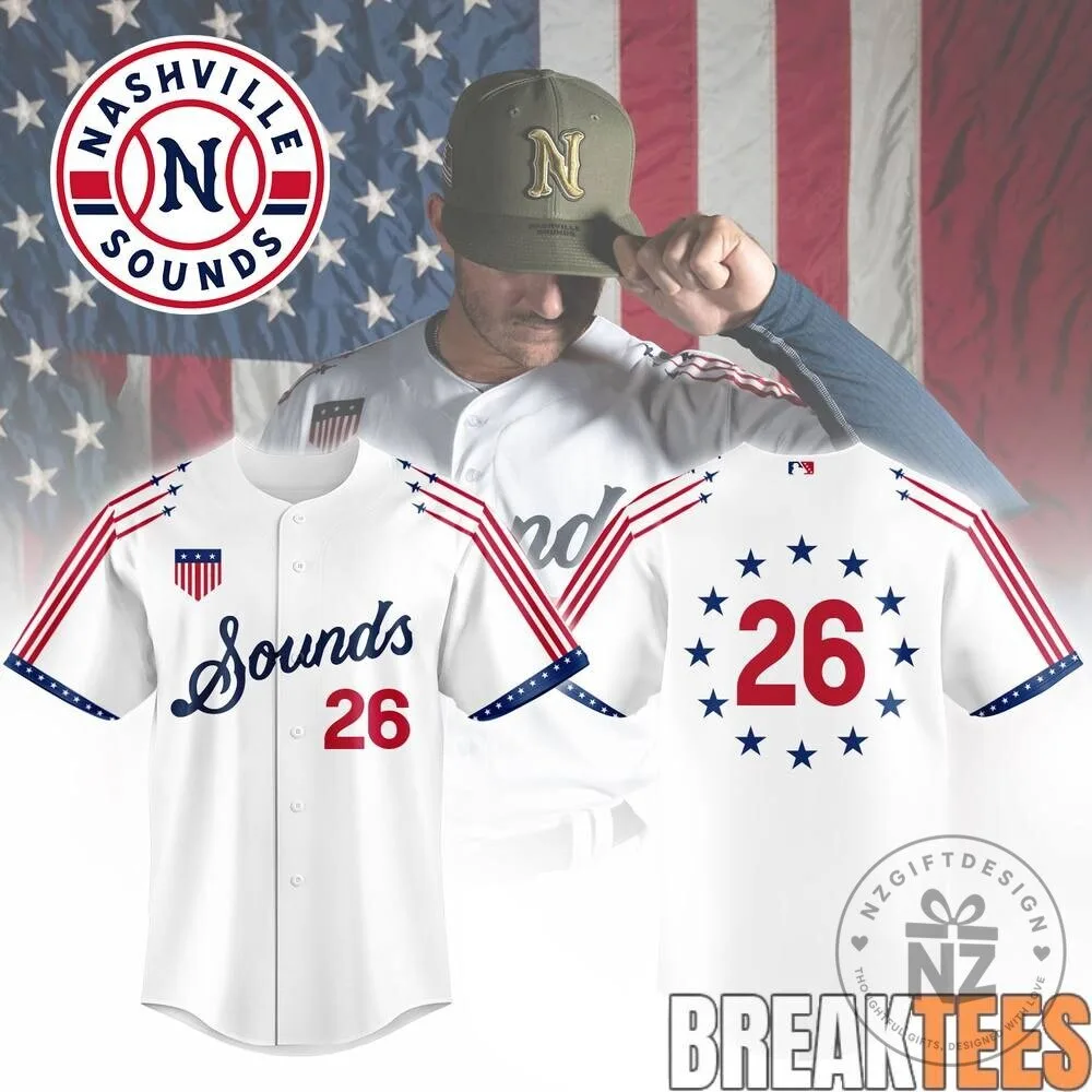 Nashville Sounds Military Appreciation Day Baseball Jersey