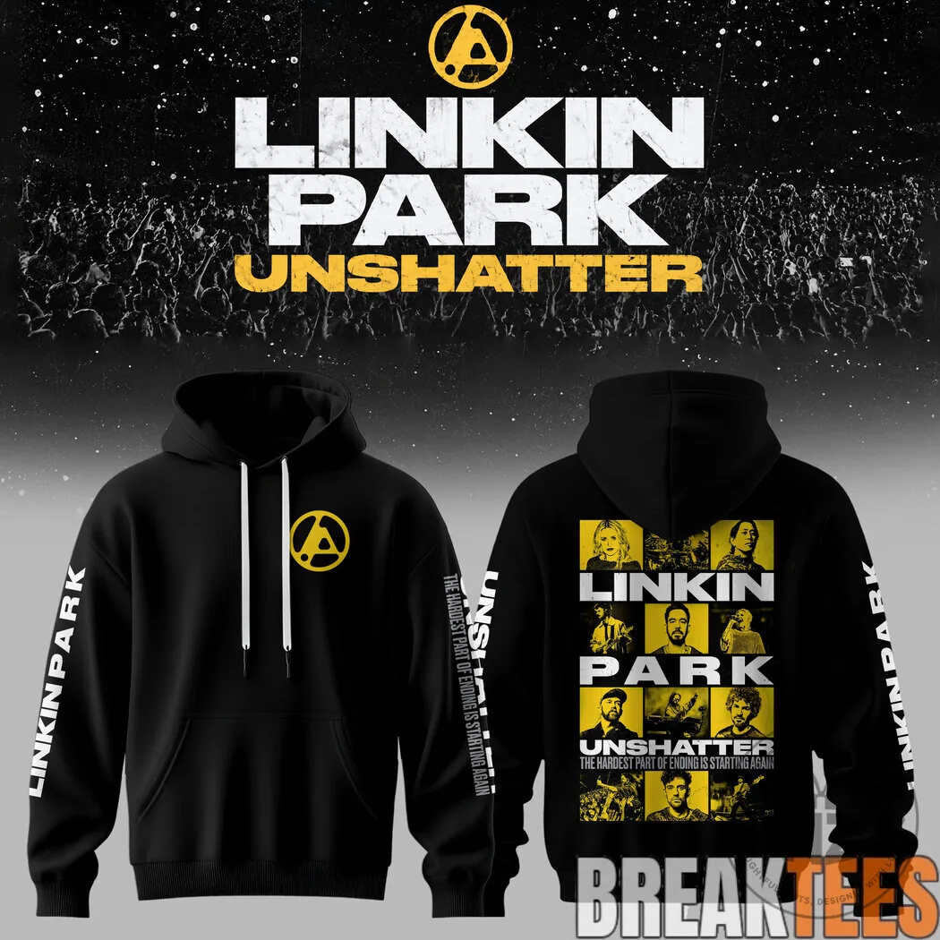 Linkin Park Unshatter Album Art Black Hoodie