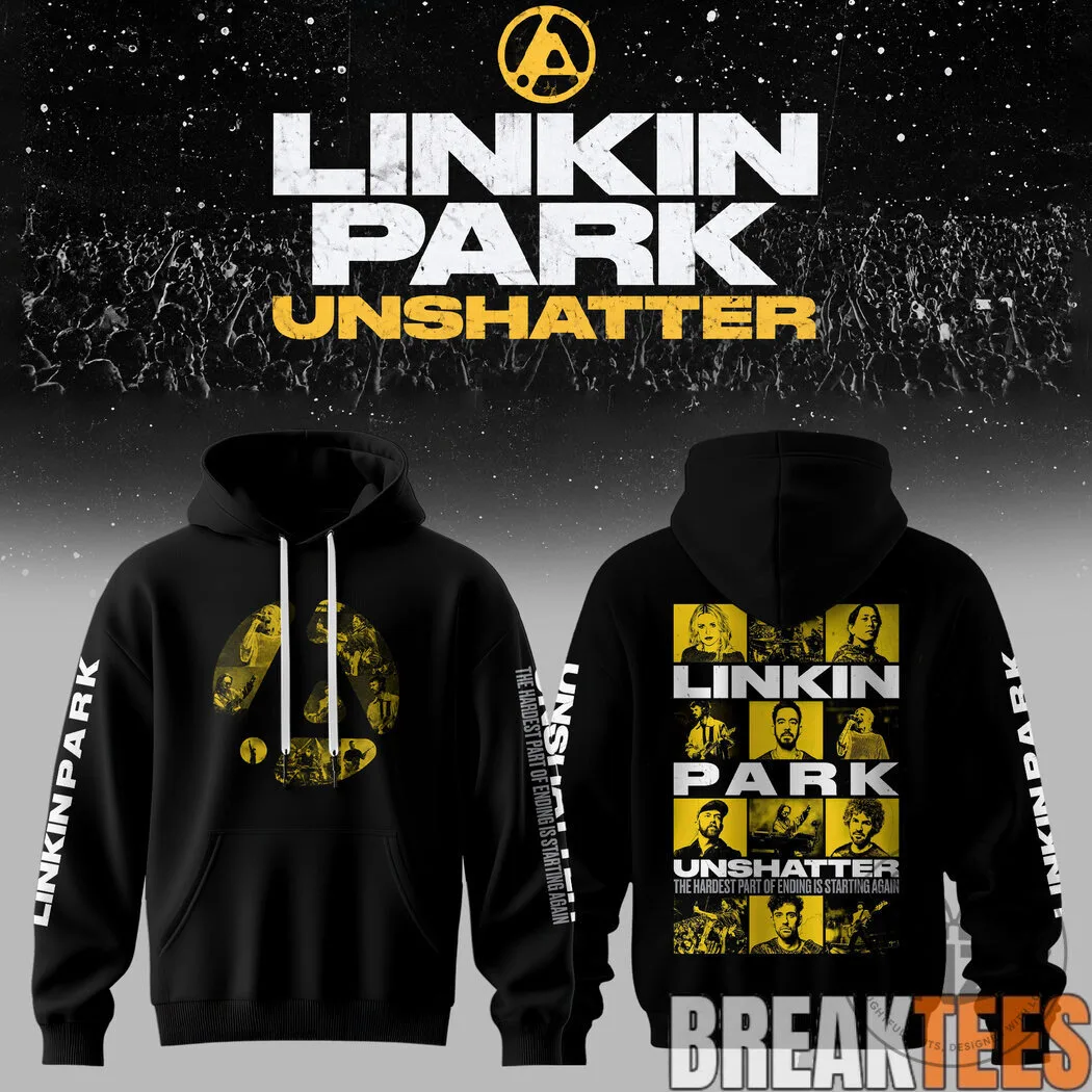 Linkin Park Unshatter Album Art Black Hoodie 12 Linkin Park Unshatter Album Art Black Hoodie