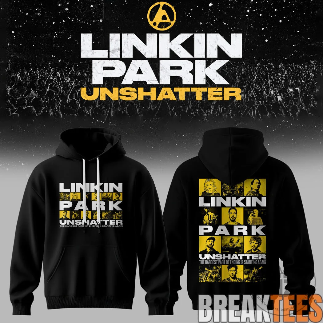 Linkin Park Unshatter Album Art Black Hoodie 13 Linkin Park Unshatter Album Art Black Hoodie