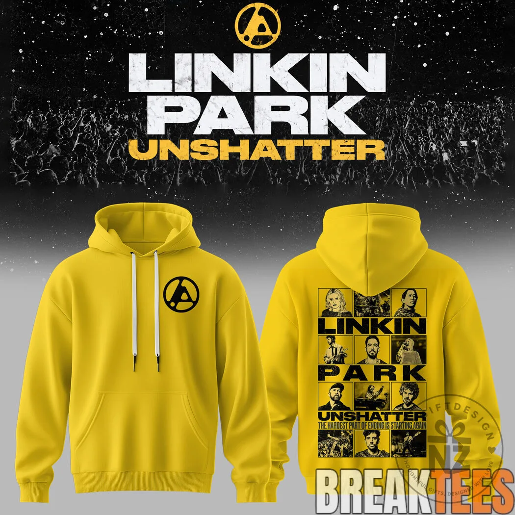 Linkin Park Unshatter Album Art Black Hoodie 17 Linkin Park Unshatter Album Art Black Hoodie