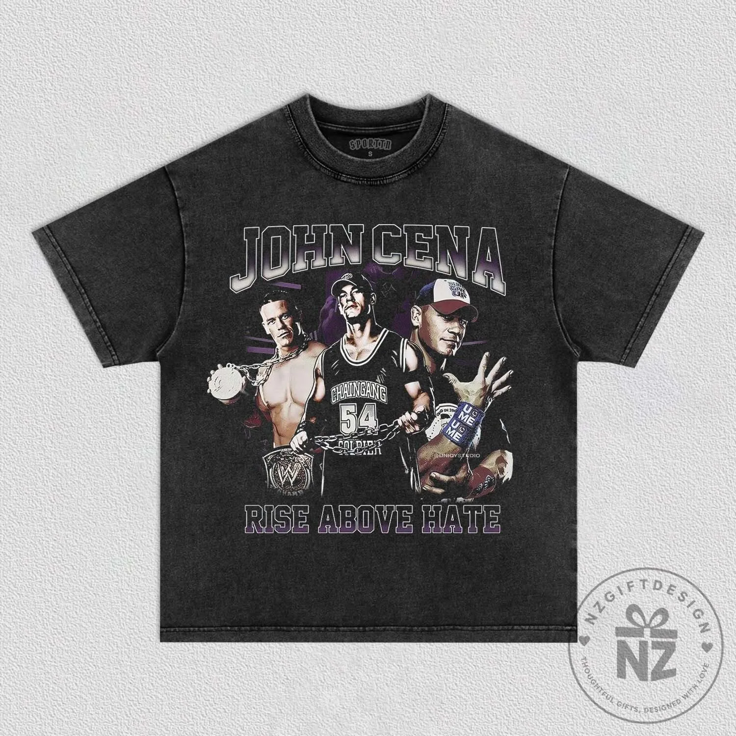 John Cena Rise Above Hate Wrestling Legend Graphic T-Shirt
