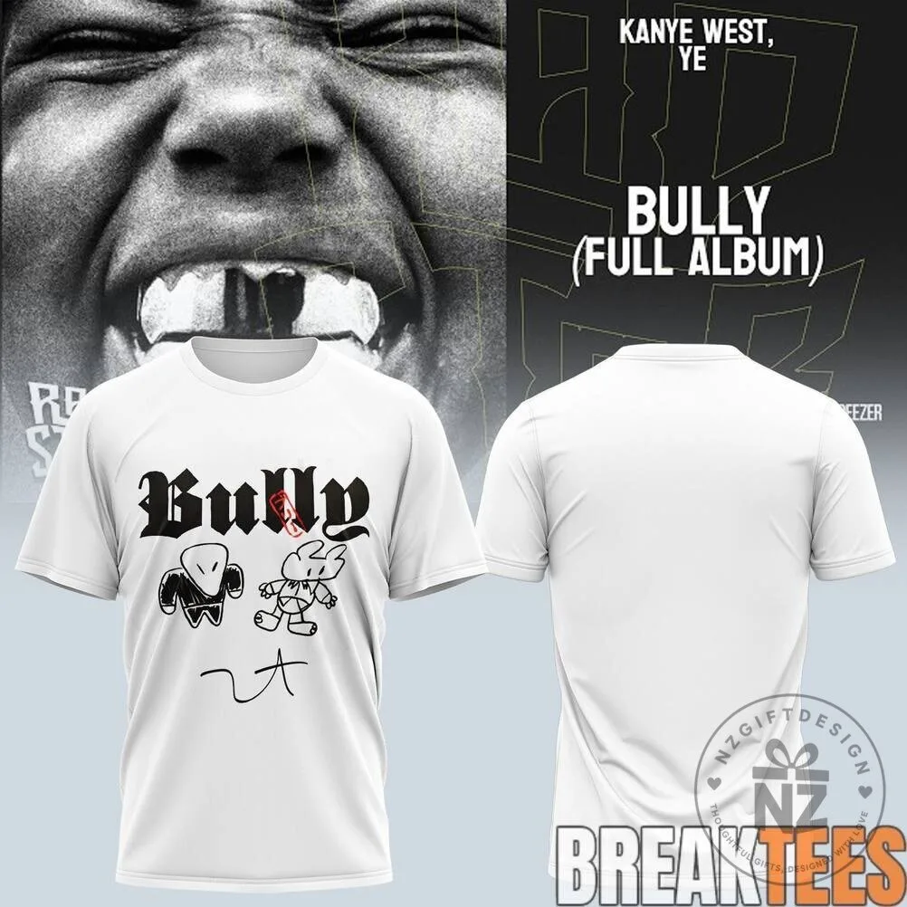 Kanye West Ye Bully Full Album Music Concert Tour Black T-Shirt 11 Kanye West Ye Bully Full Album Music Concert Tour Black T-Shirt