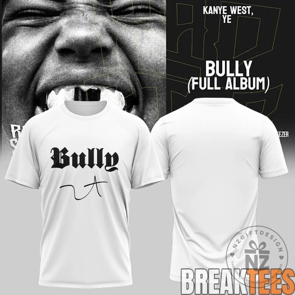 Kanye West Ye Bully Full Album Music Concert Tour Black T-Shirt 15 Kanye West Ye Bully Full Album Music Concert Tour Black T-Shirt