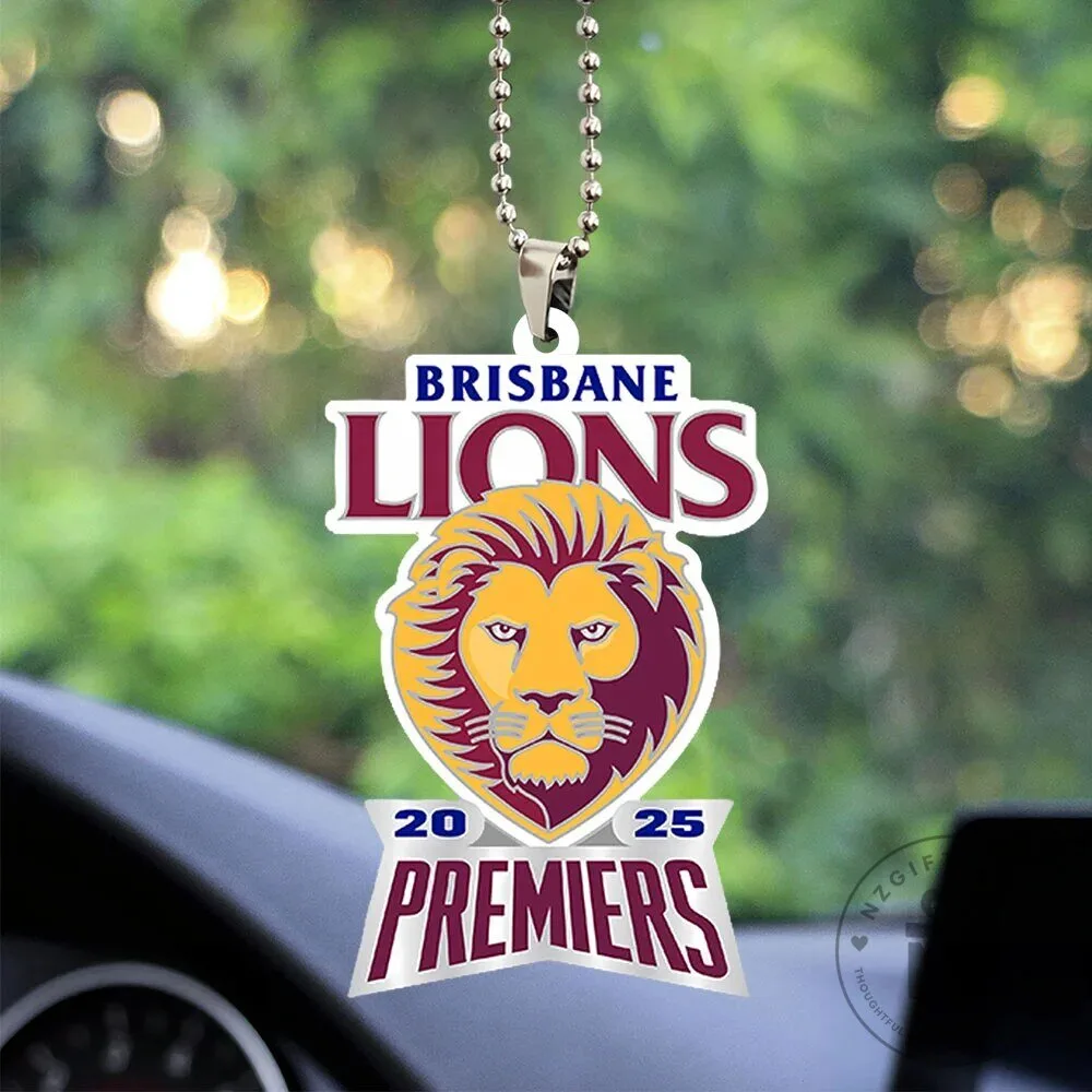 Brisbane Lions Australian Football League Premiers Car Ornament