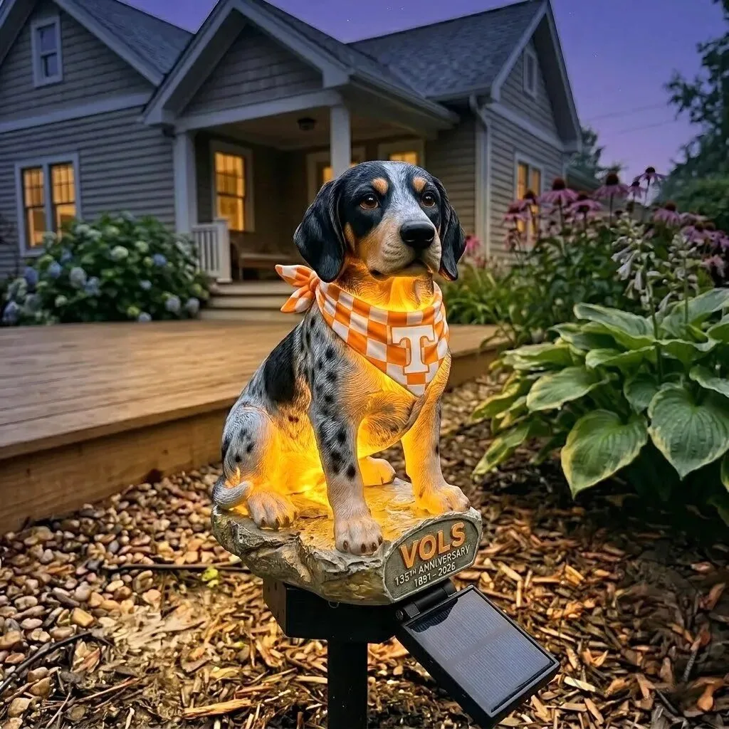 Go Vols Tennessee Volunteers 135th Anniversary Solar Garden Light