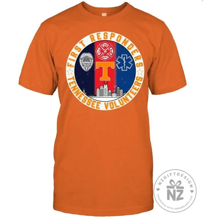 Go Vols Tennessee Volunteers First Responders Fire Department Police EMS T-Shirt 1 Go Vols Tennessee Volunteers First Responders Fire Department Police EMS T-Shirt