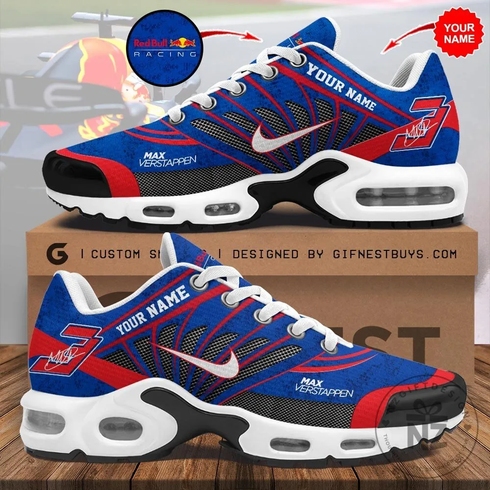 Max Verstappen Red Bull Racing Formula 1 Personalized Sneakers