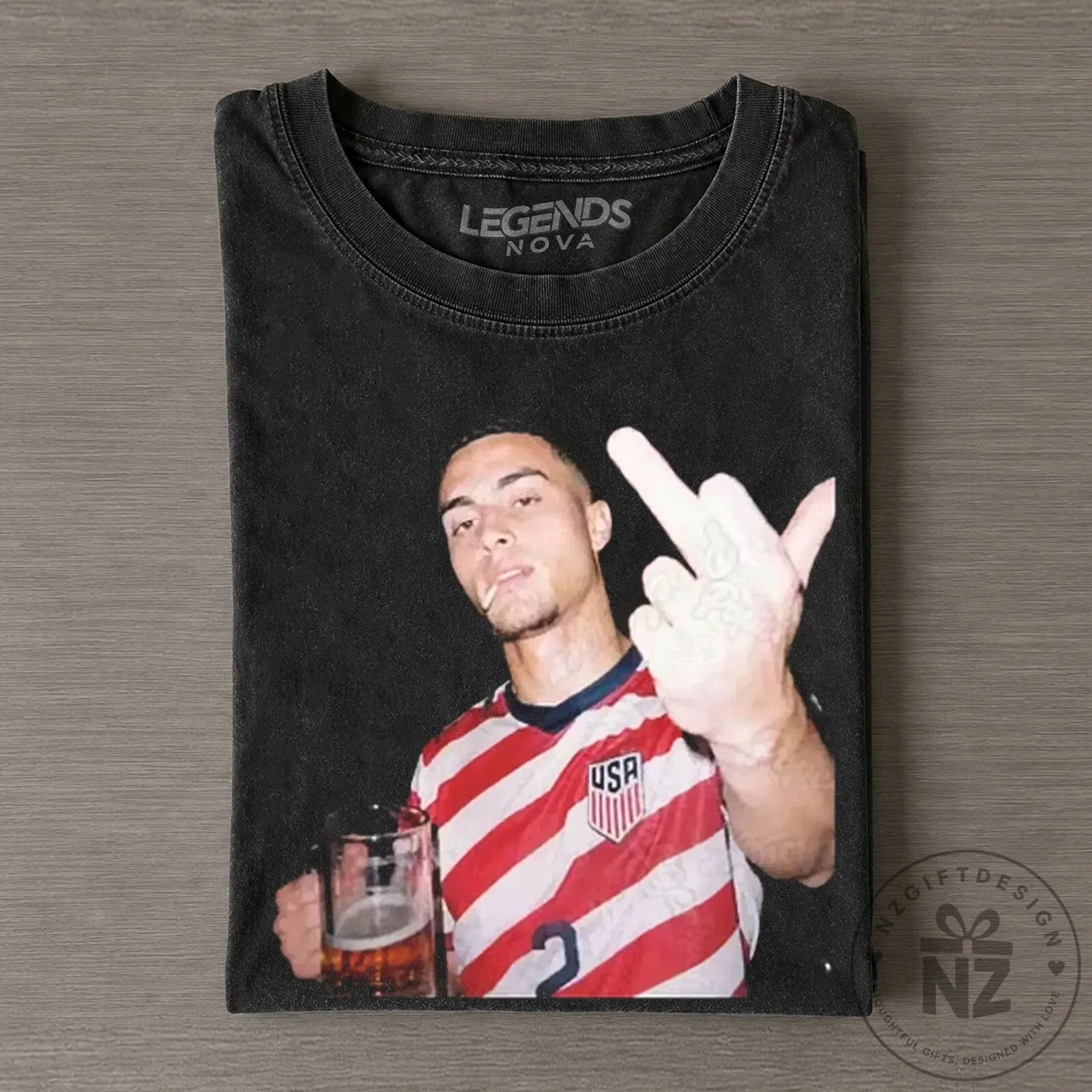 Sergiño Dest USA Soccer Fan T-Shirt 2 Sergiño Dest USA Soccer Fan T-Shirt