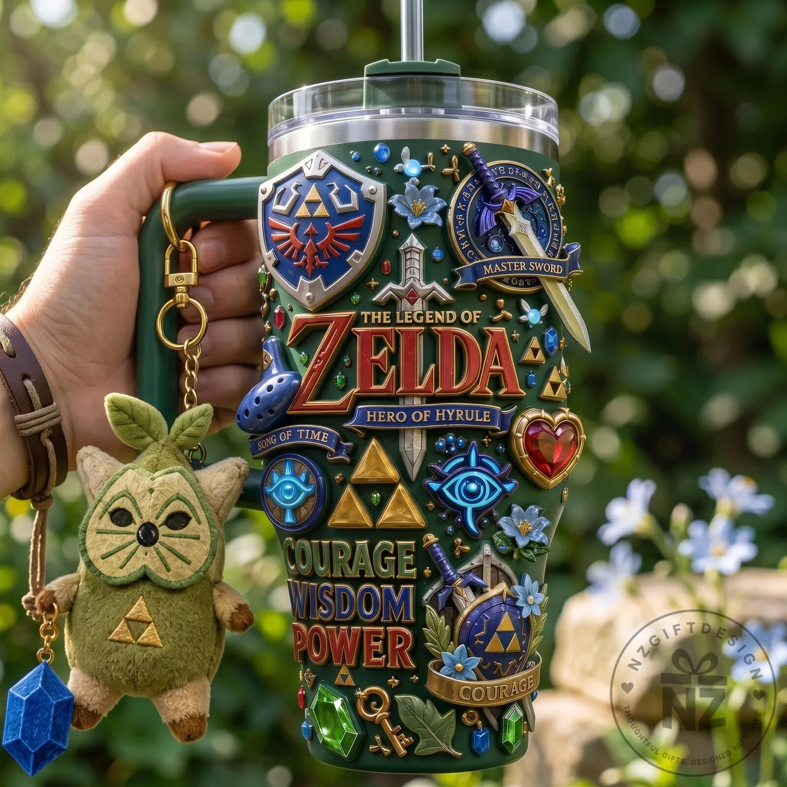 The Legend of Zelda Hero of Hyrule 40oz Stainless Steel Tumbler with Handle 9 The Legend of Zelda Hero of Hyrule 40oz Stainless Steel Tumbler with Handle
