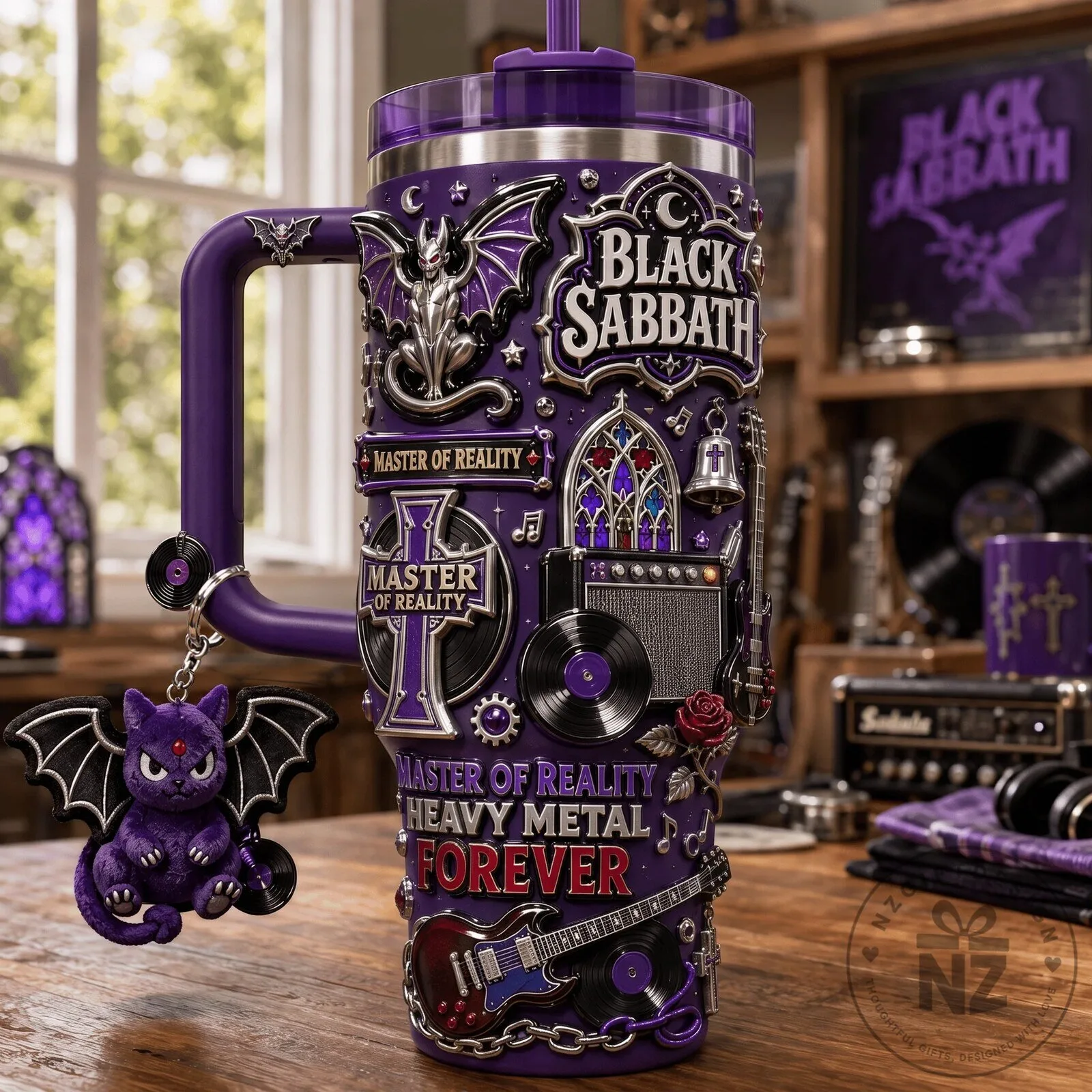 Purple Tumbler: Master of Reality by Black Sabbath - Heavy Metal Forever Edition