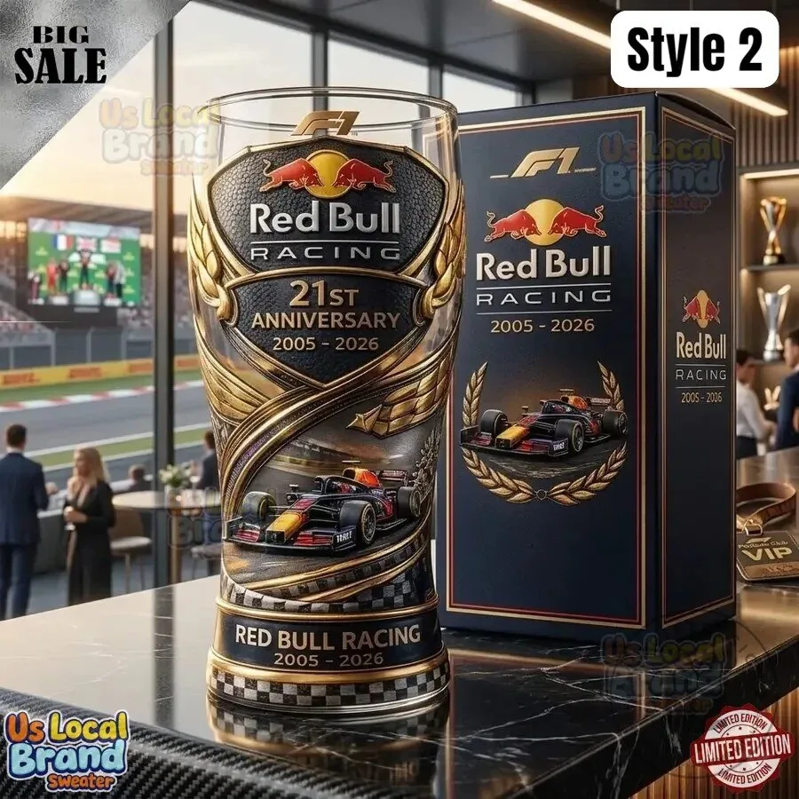 Red Bull Racing Formula One Team 21st Anniversary Commemorative Pint Glass 7 Red Bull Racing Formula One Team 21st Anniversary Commemorative Pint Glass