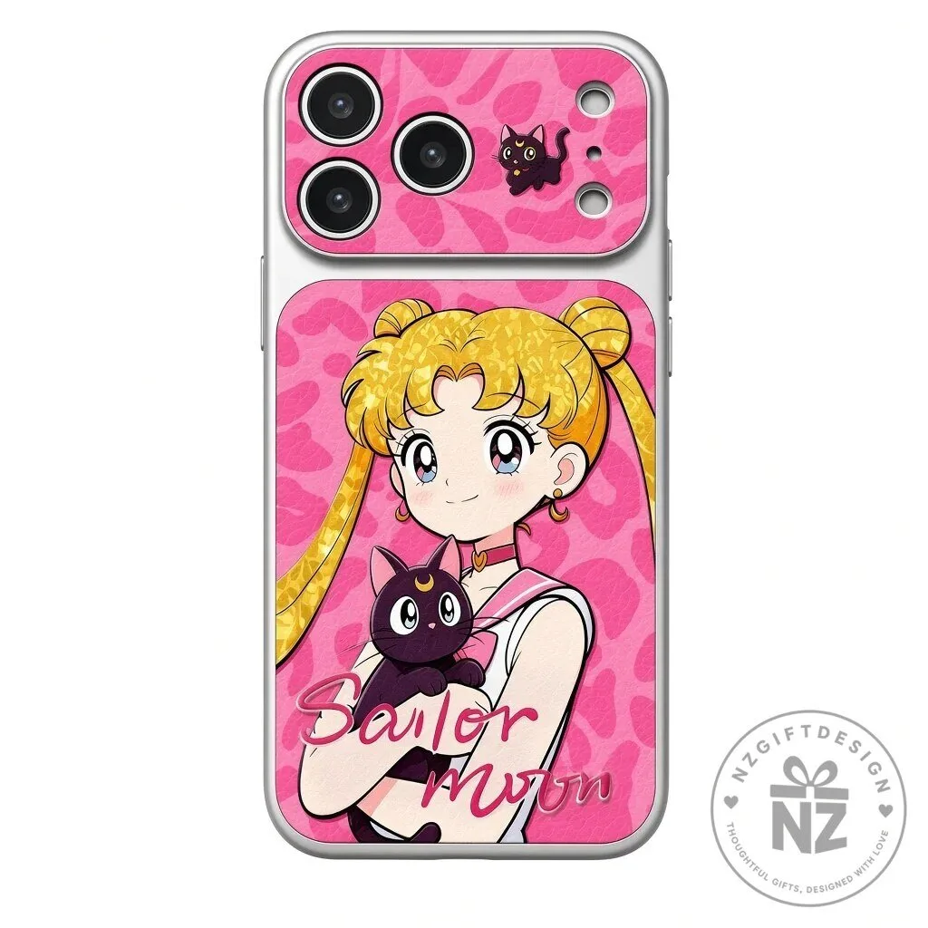 Sailor Moon Usagi Tsukino Black Suit iPhone Phone Case 14 Sailor Moon Usagi Tsukino Black Suit iPhone Phone Case
