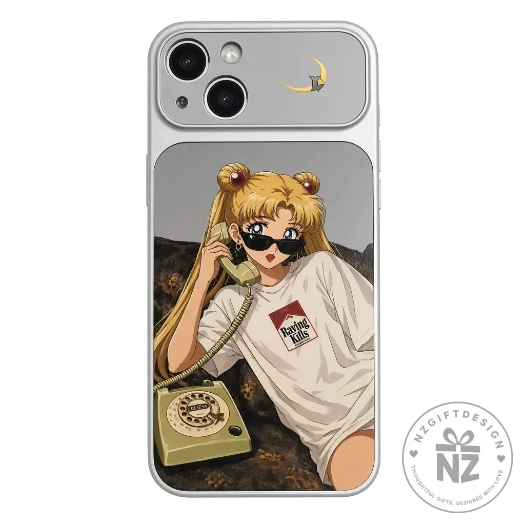 Sailor Moon Usagi Tsukino Black Suit iPhone Phone Case 19 Sailor Moon Usagi Tsukino Black Suit iPhone Phone Case
