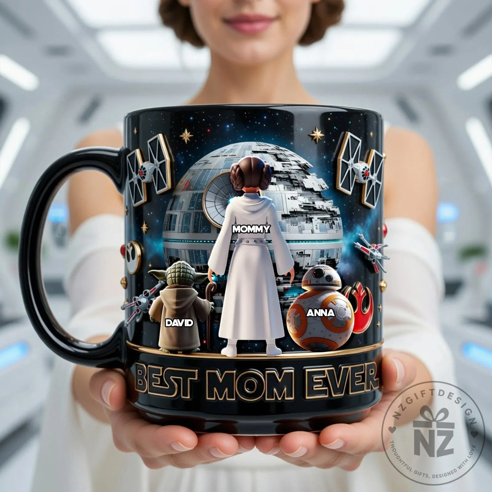 Star Wars Princess Leia Best Mom Ever Personalized Coffee Mug