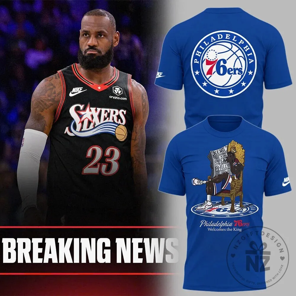 Philadelphia 76ers LeBron James Basketball Fan T-Shirt