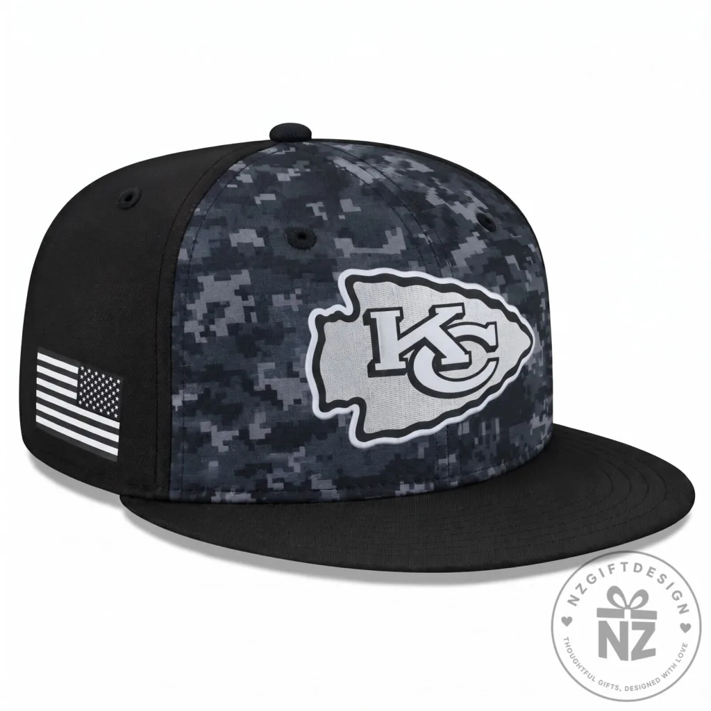 Kansas City Chiefs Salute To Service Digital Camouflage Snapback Cap Hat Kansas City Chiefs Salute To Service Digital Camouflage Snapback Cap Hat