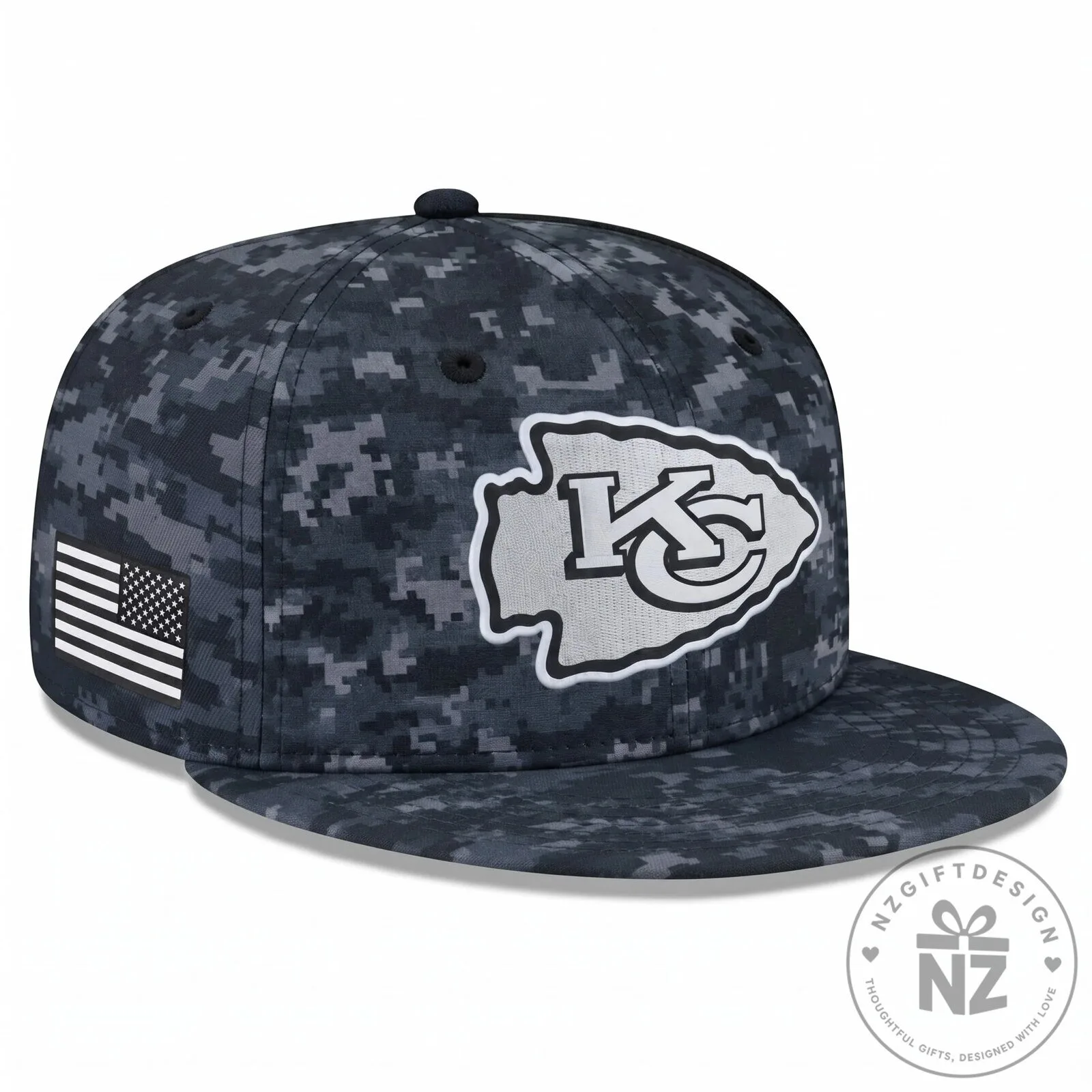 Kansas City Chiefs Salute To Service Digital Camouflage Snapback Cap Hat 7 Kansas City Chiefs Salute To Service Digital Camouflage Snapback Cap Hat