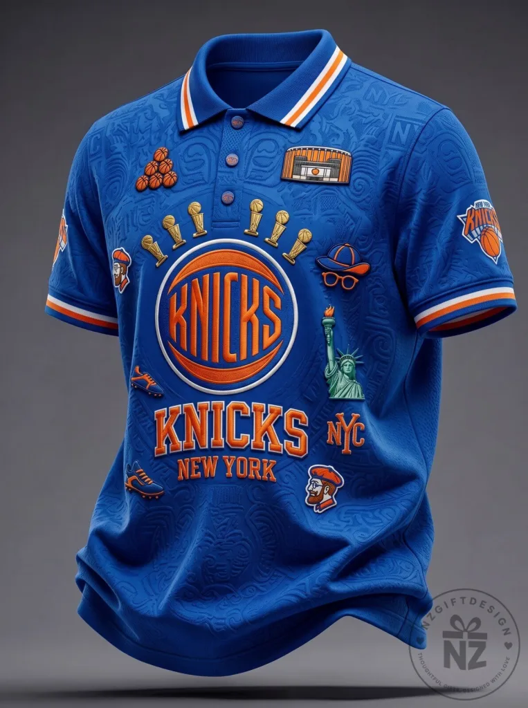 New York Knicks Basketball Fan Polo Shirt for Men, Women, and Youth