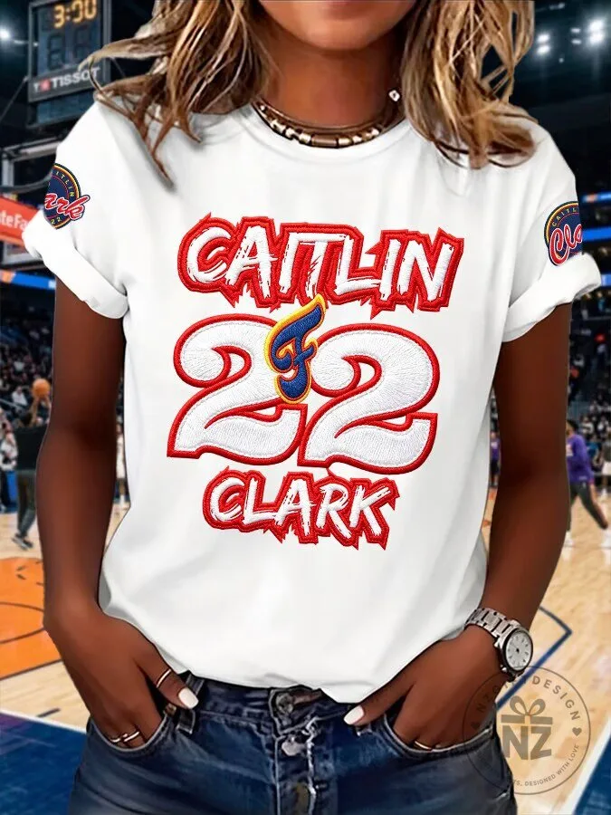 Caitlin Clark 22 Basketball Fan T-Shirt for Women