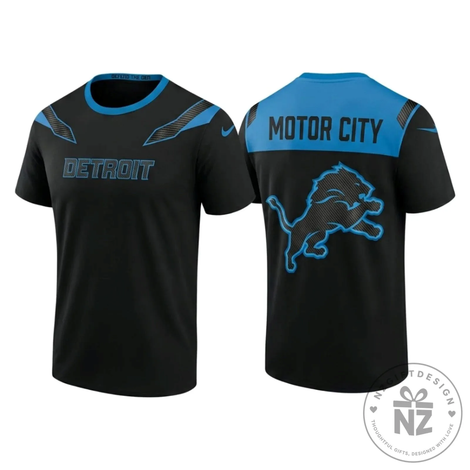 Detroit Lions Motor City Football Fan T-Shirt