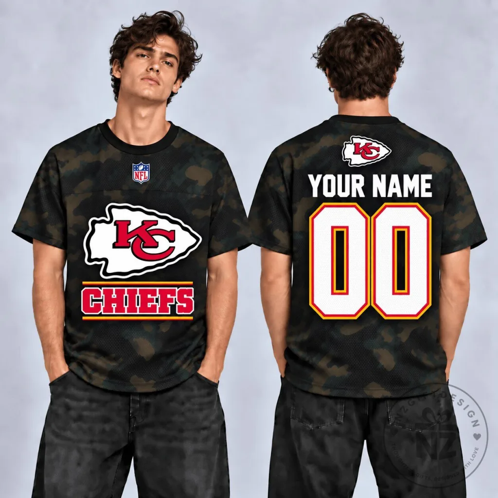 Camouflage Football Jersey for Kansas City Chiefs - Personalize Yours Now! Camouflage Football Jersey for Kansas City Chiefs - Personalize Yours Now!