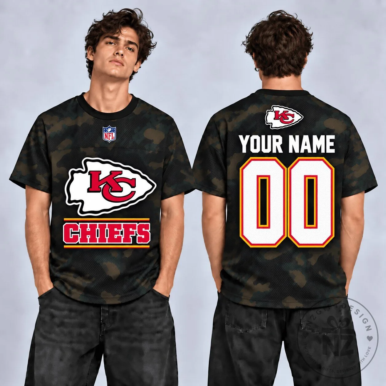 Camouflage Football Jersey for Kansas City Chiefs - Personalize Yours Now! 1 Camouflage Football Jersey for Kansas City Chiefs - Personalize Yours Now!