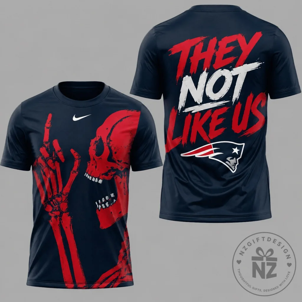 New England Patriots Skeleton Gesture Graphic Performance T-Shirt New England Patriots Skeleton Gesture Graphic Performance T-Shirt