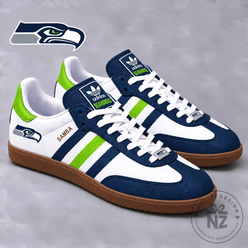 Seattle Seahawks Football Team Samba Shoes Seattle Seahawks Football Team Samba Shoes