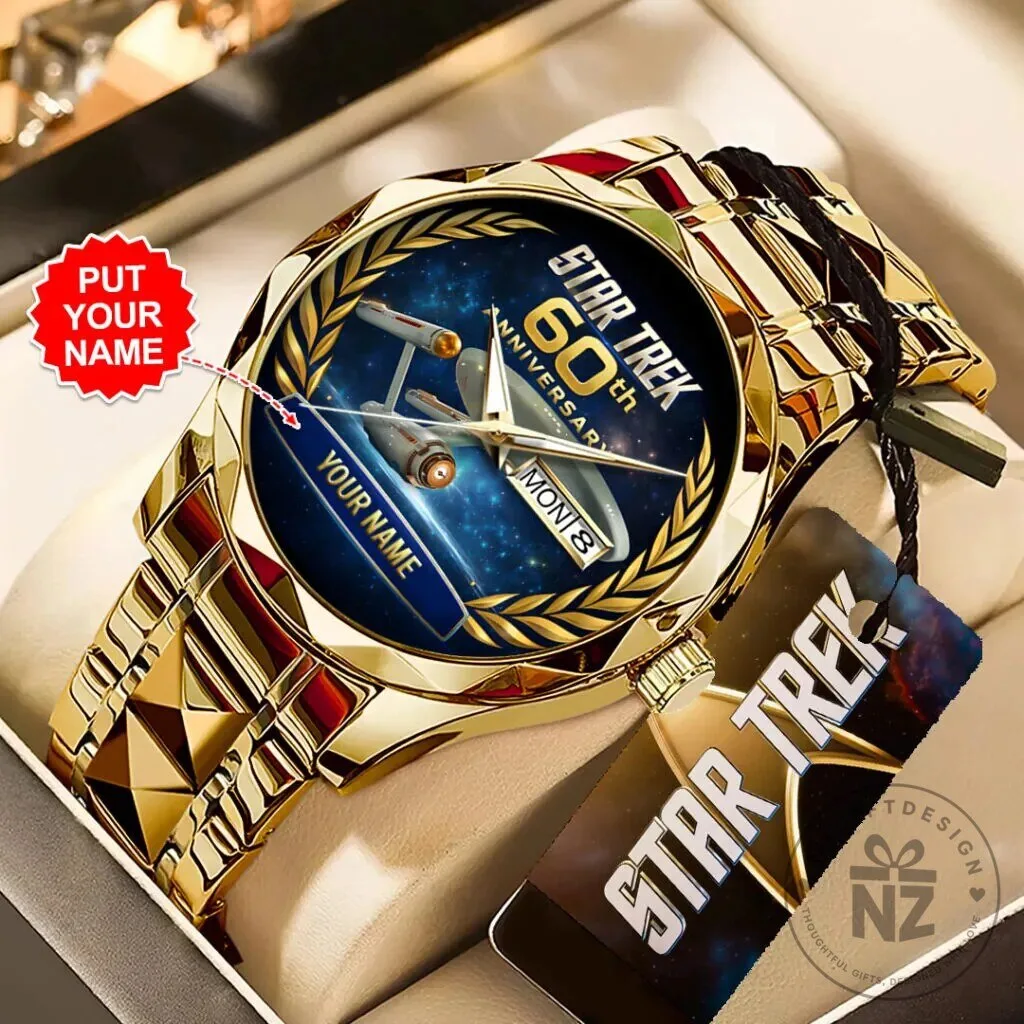 Star Trek 60th Anniversary Gold Stainless Steel Quartz Watch