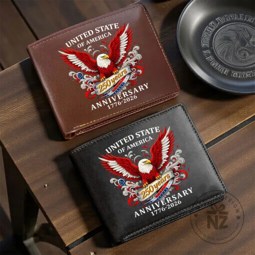 United States of America 250th Anniversary Bald Eagle Wallet