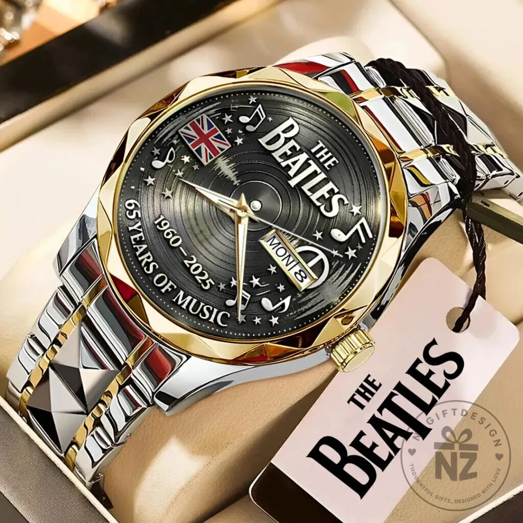 The Beatles 65th Anniversary 1960-2025 Music Celebration Quartz Watch