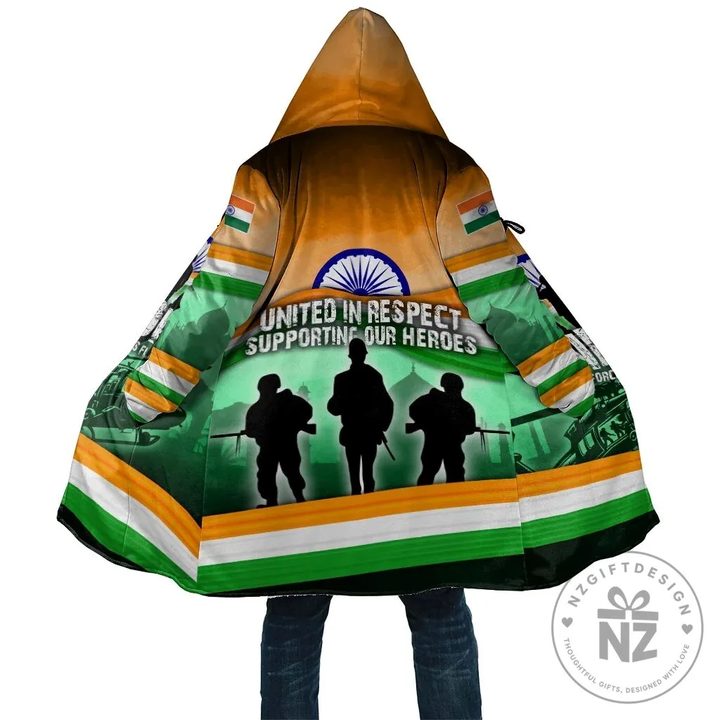 Indian Armed Forces Flag Day Cloak United In Respect Supporting Our Heroes