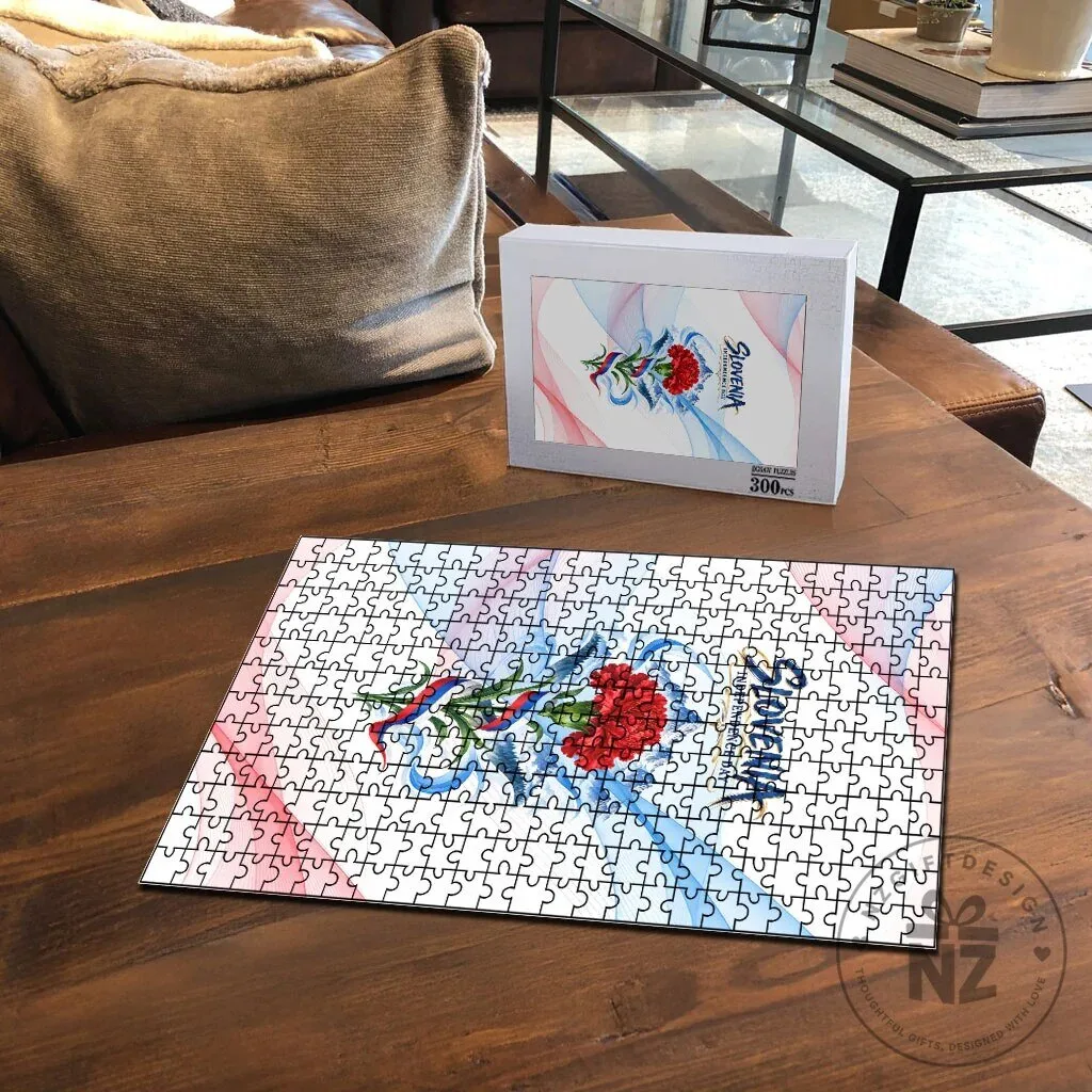 Slovenia Independence Day Red Carnation Flower Mount Triglav Flag Jigsaw Puzzle 9 Slovenia Independence Day Red Carnation Flower Mount Triglav Flag Jigsaw Puzzle