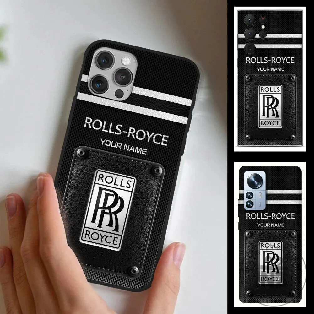 Rolls-Royce Personalized Luxury Car Brand Black Custom Name Phone Case 5 Rolls-Royce Personalized Luxury Car Brand Black Custom Name Phone Case