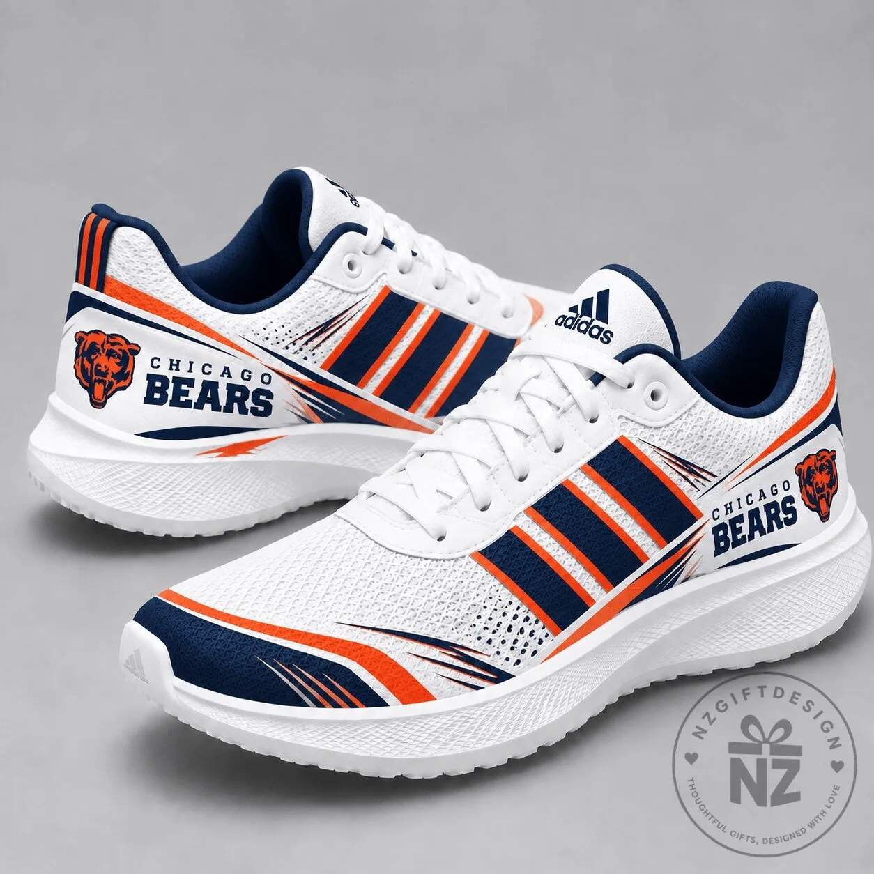 Chicago Bears NFL Team Logo Performance Running Shoes