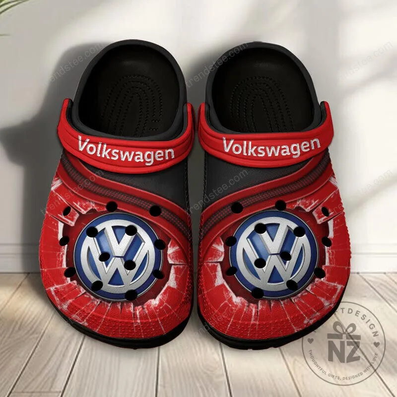 Volkswagen Classic Red Logo Car Brand Crocs Shoes 16 Volkswagen Classic Red Logo Car Brand Crocs Shoes