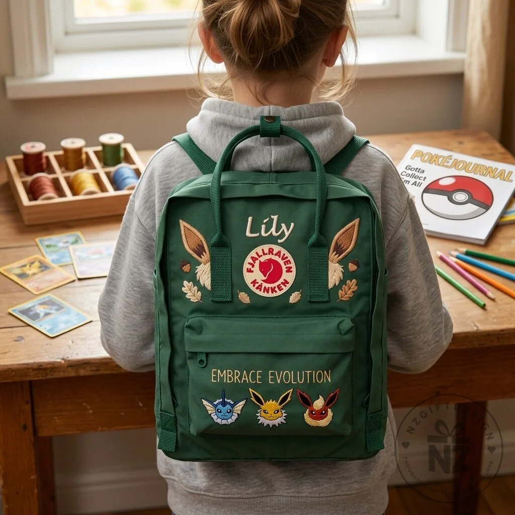 Pokemon Eevee Evolution Fjallraven Kanken Embroidered Backpack 13 Pokemon Eevee Evolution Fjallraven Kanken Embroidered Backpack