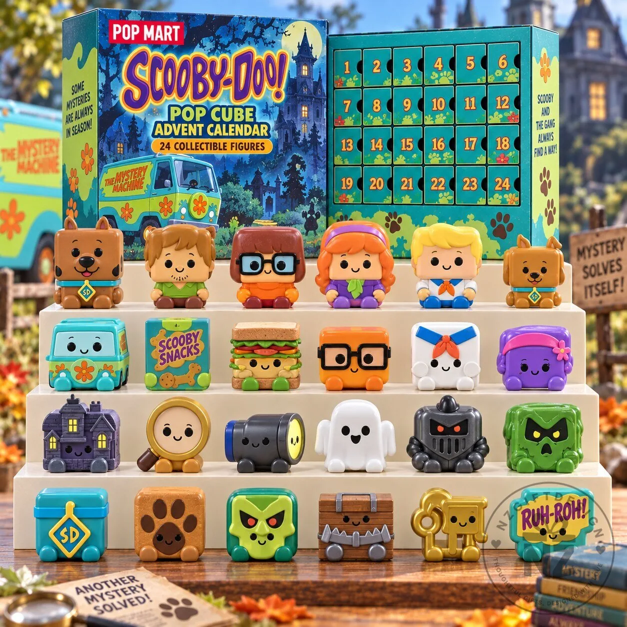 Scooby-Doo Pop Cube Advent Calendar 24 Collectible Figures Set