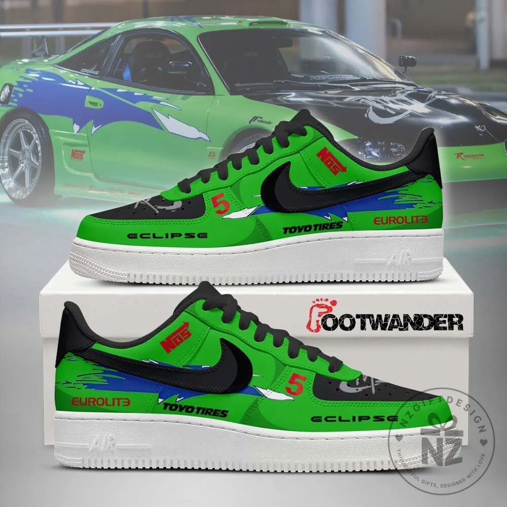 Brian O'Conner Mitsubishi Eclipse Fast and Furious Custom Shoes 4 Brian O'Conner Mitsubishi Eclipse Fast and Furious Custom Shoes