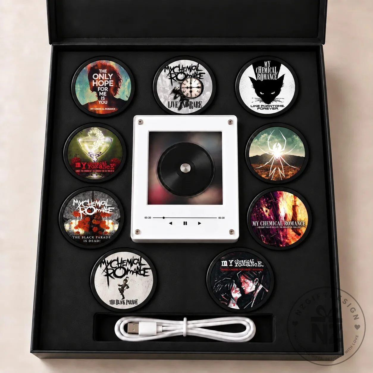 My Chemical Romance Album Cover Magnetic Tags Set Music Player Gift