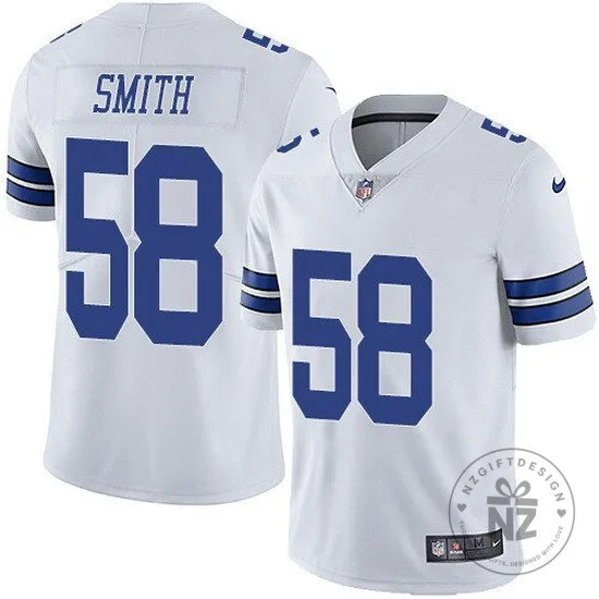 Dallas Cowboys Football Mazi Smith Number 58 White Game Jersey