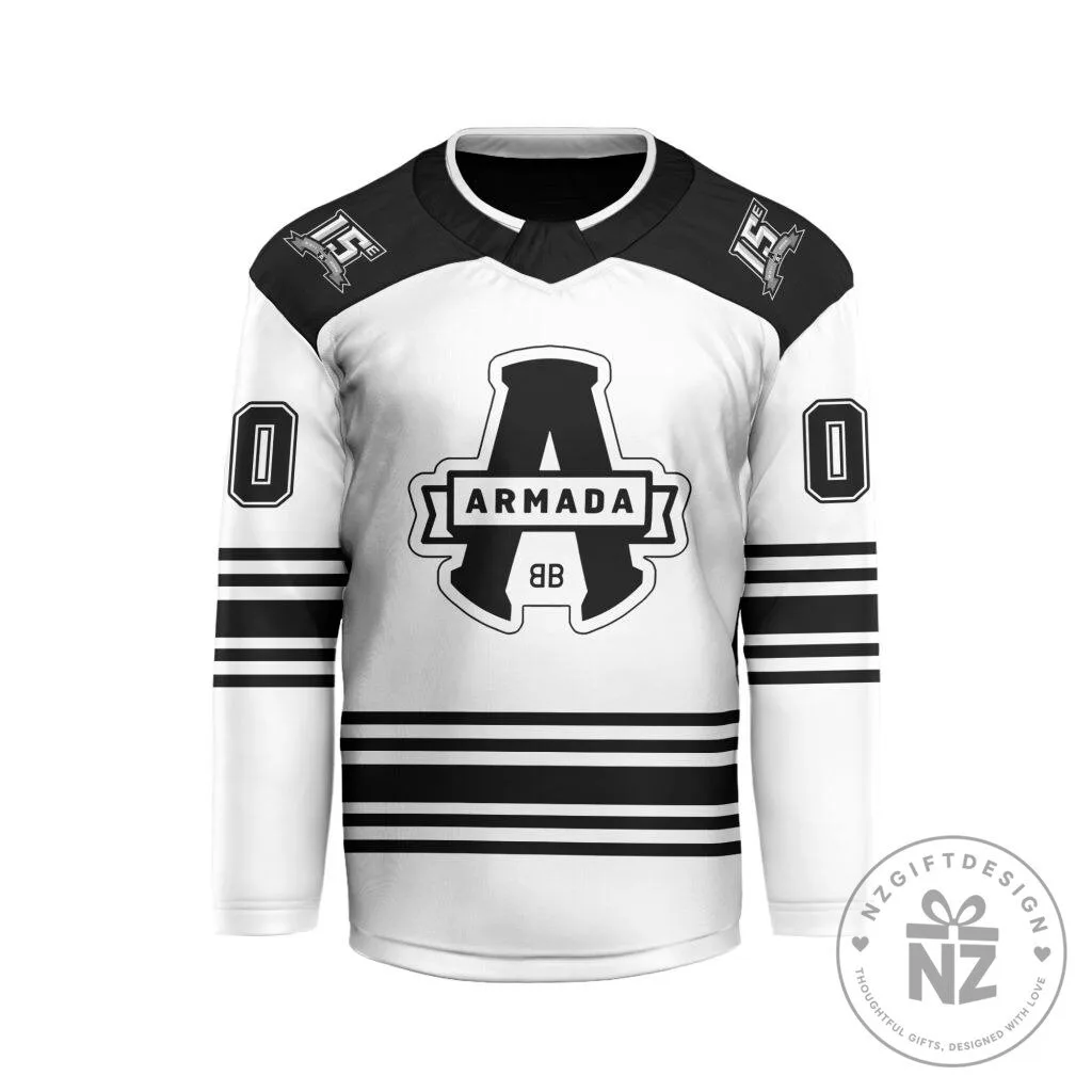 Blainville-Boisbriand Armada White Hockey Jersey