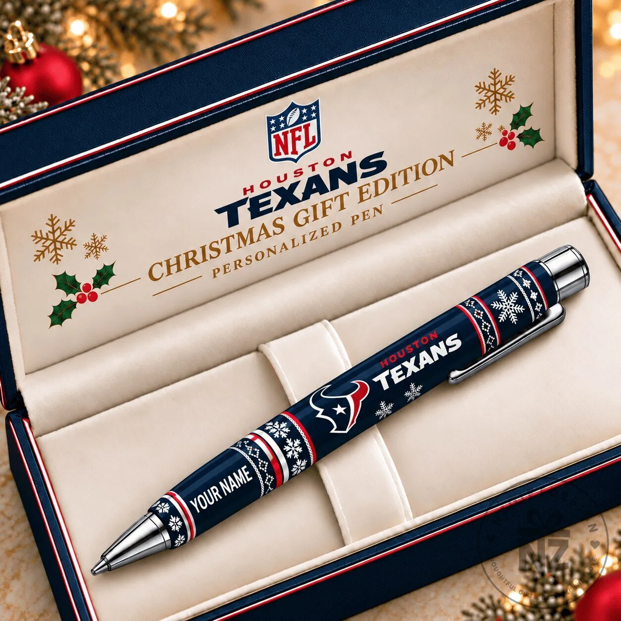 Houston Texans Christmas Gift Edition Personalized Ballpoint Pen