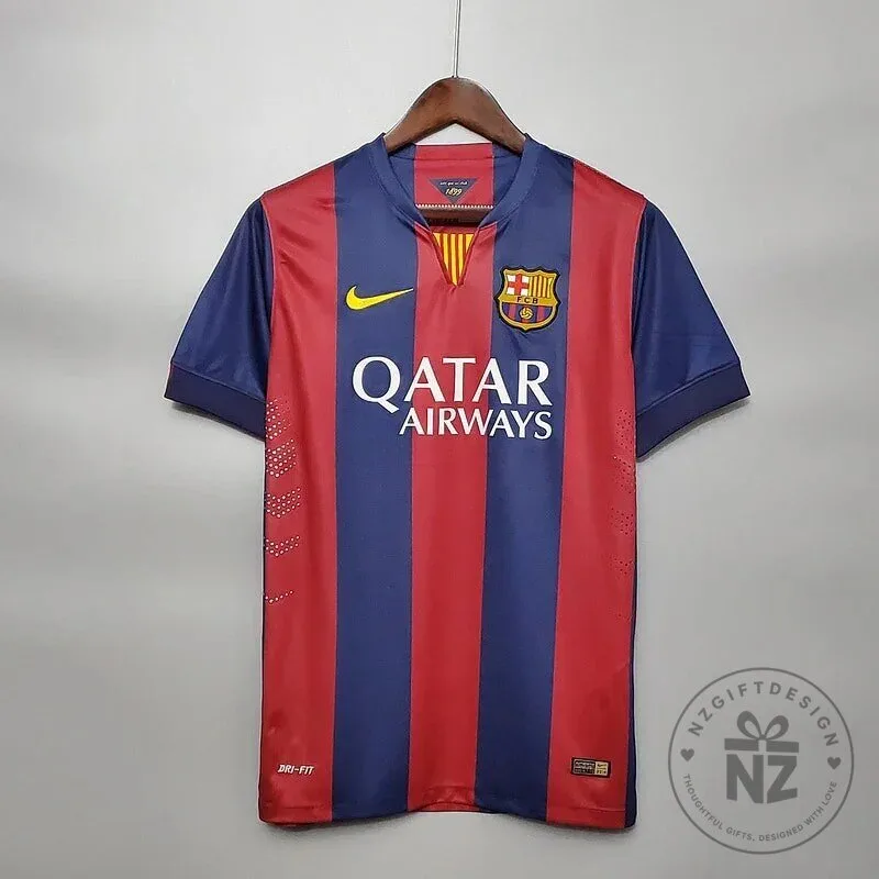 Barcelona Football Club 2014-2015 Home Retro Soccer Jersey