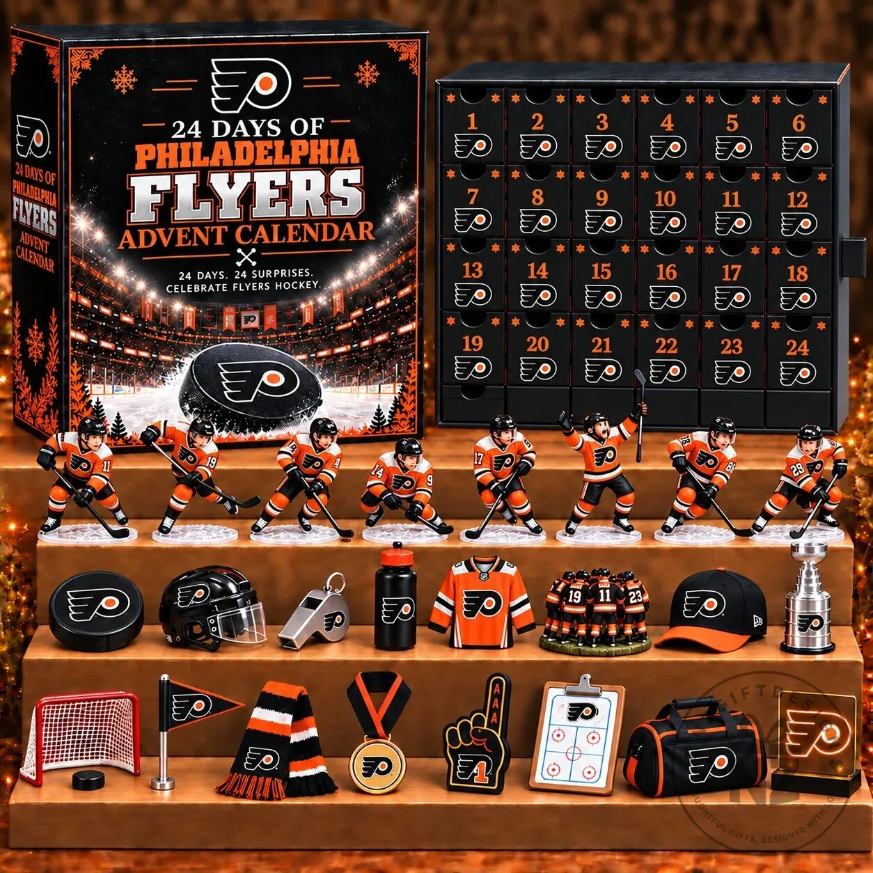 Philadelphia Flyers Hockey Team 24 Days of Surprises Advent Calendar Blind Box