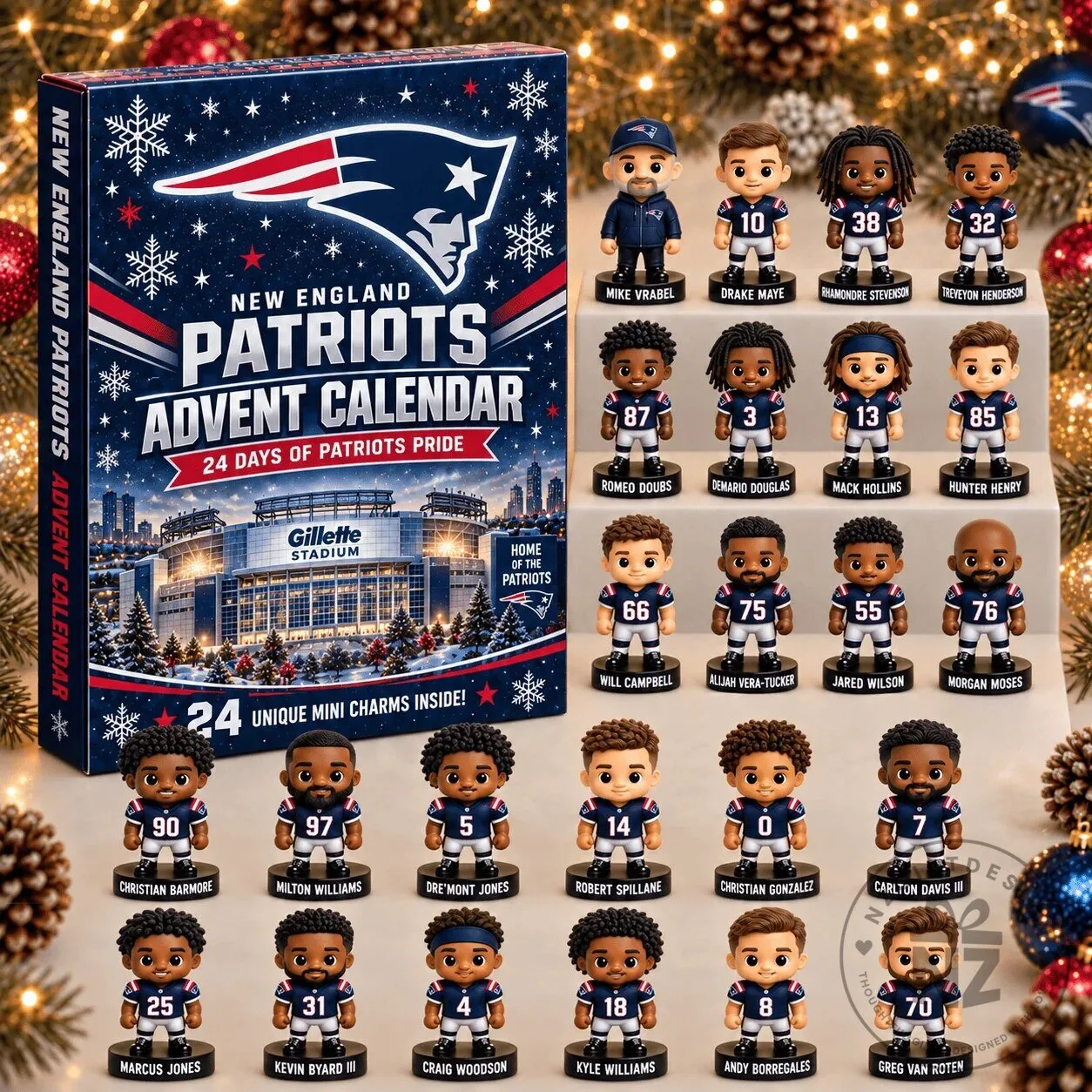 New England Patriots 24 Days of Surprises Advent Calendar